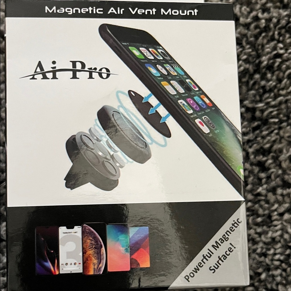 Magnetic Air Vent Mount - Black